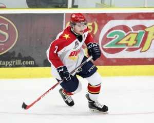 Ontario Junior Hockey League game action between Wellington and Cobourg